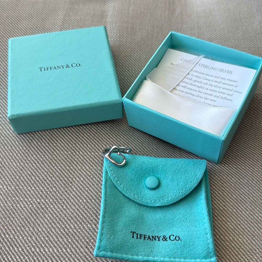 tiffany and co open heart ring